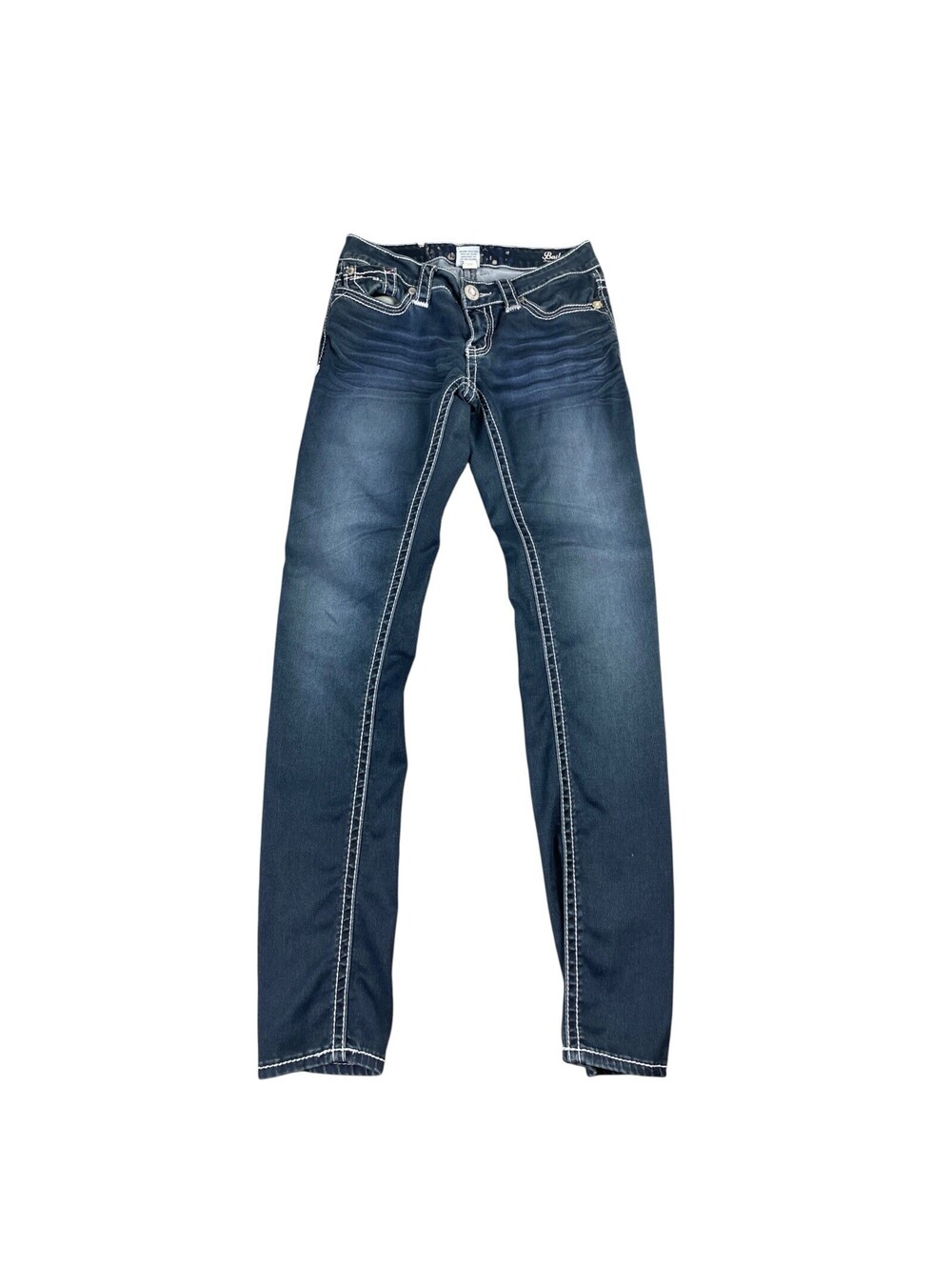 Y2K Hydraulic Bailey Skinny Jeans Embellished Pockets Dark Wash Women's 6